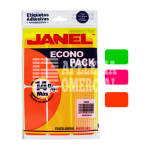 ETIQUETAS AUTOADHERIBLES FLUORESCENTES JANEL 5000